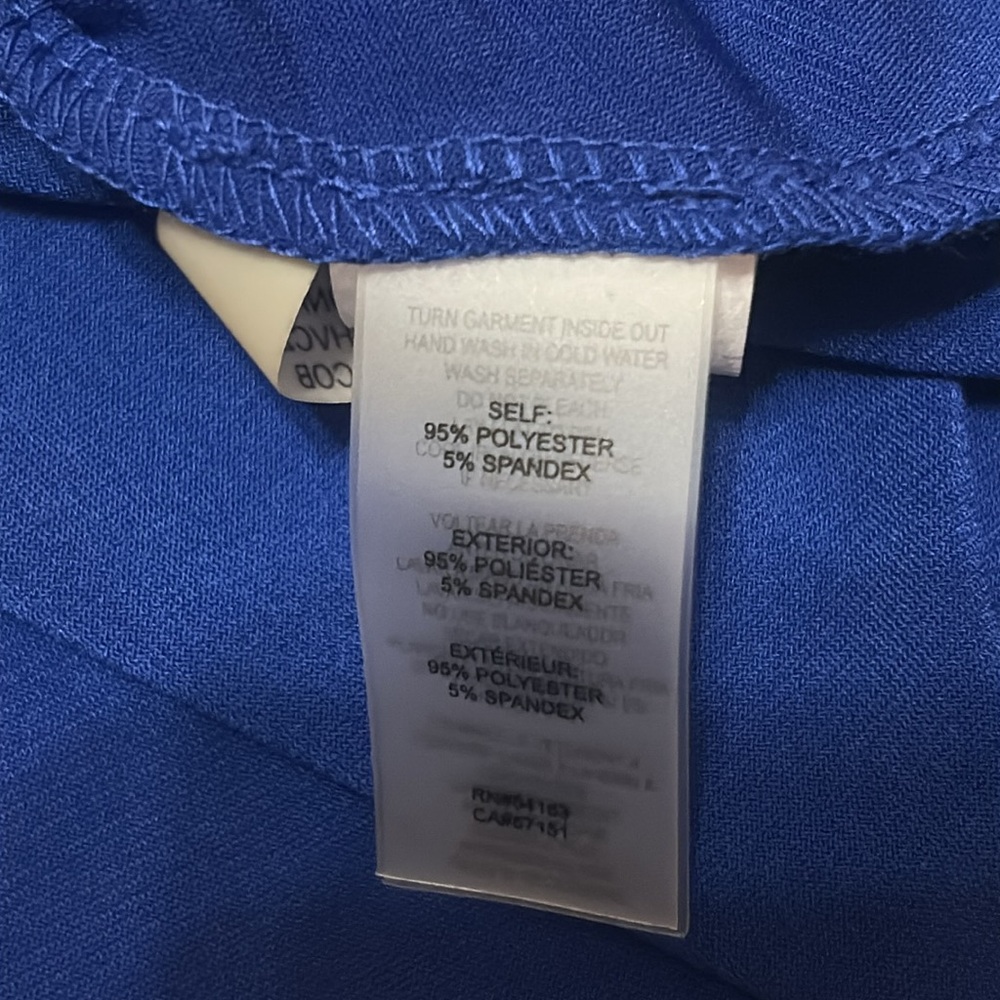 Kensie Women's Blue Faux Wrap Midi Dress size M NWT - Picture 14 of 15